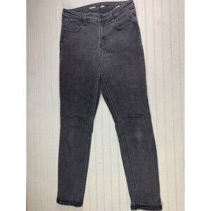 Old Navy Size 4 Womens Jeans High Rise Straight Black Stretch